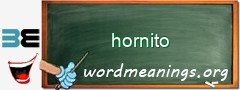 WordMeaning blackboard for hornito